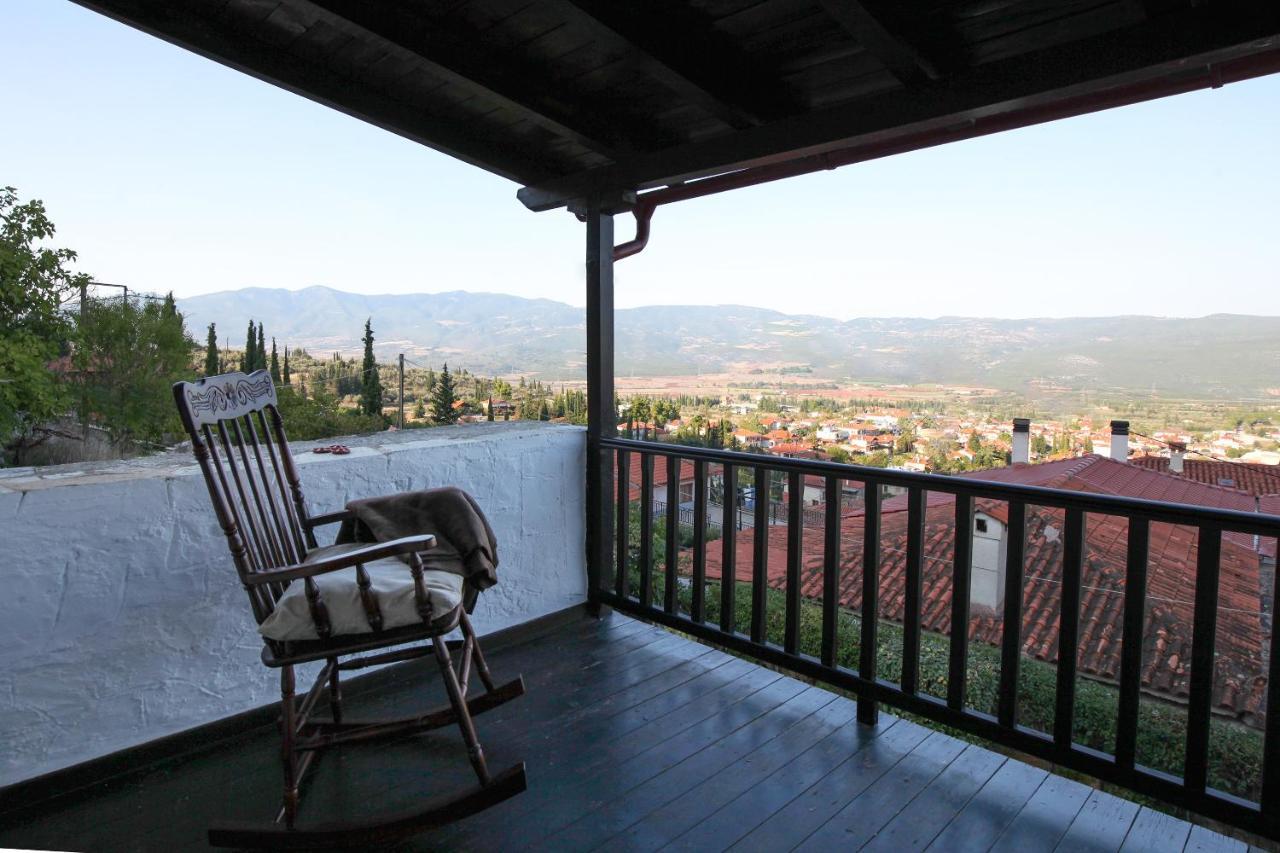 Dandy Villas Amfiklia - Pasithea - Stunning View - Fireplace - Parking Amfikleia Exteriör bild